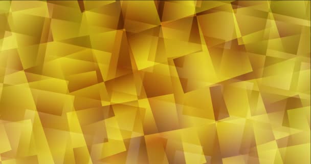 4Kループ暗い黄色の映像で多角形のスタイル. - 映像、動画