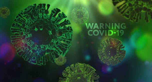 Coronavirus 2019-nCoV. Вибух корони. Епідемічний вірус Респіраторний синдром. - Фото, зображення