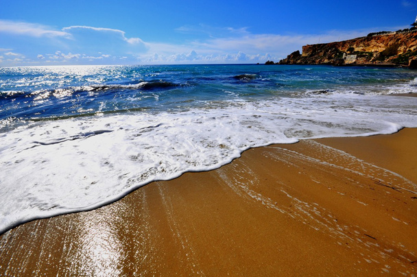 gouden strand - Foto, afbeelding