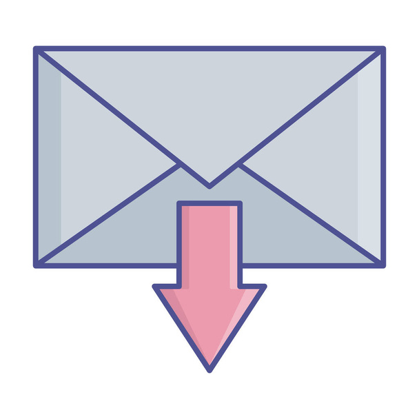 Envelope Fill Vektorsymbol, das leicht geändert oder bearbeitet werden kann - Vektor, Bild