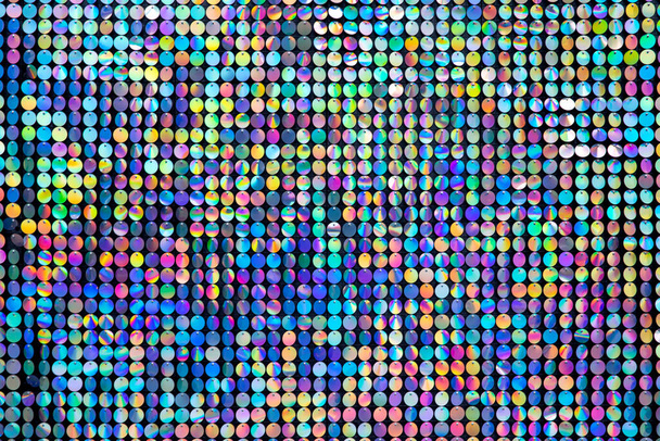 Colors of rainbow iron plate. Pattern of multicolored abstract background of colored cubes - Photo, Image