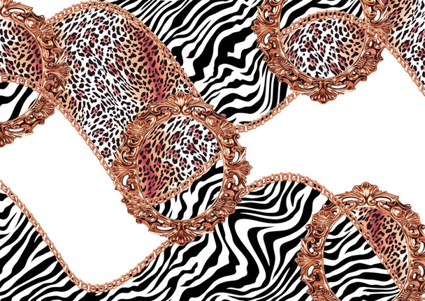 abstract exotic leopard skin texture - Photo, Image