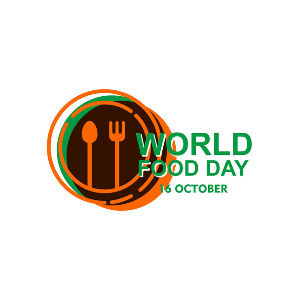 World Food Day Celebration Vector Template Design Illustration - Вектор,изображение