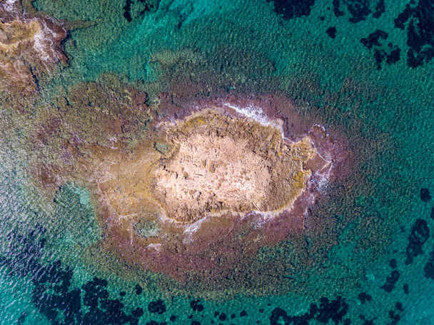 An aerial shot of a sea - Photo, Image