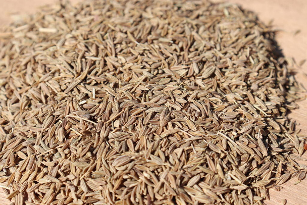 healthy and spicy Cumin stock background - Photo, Image