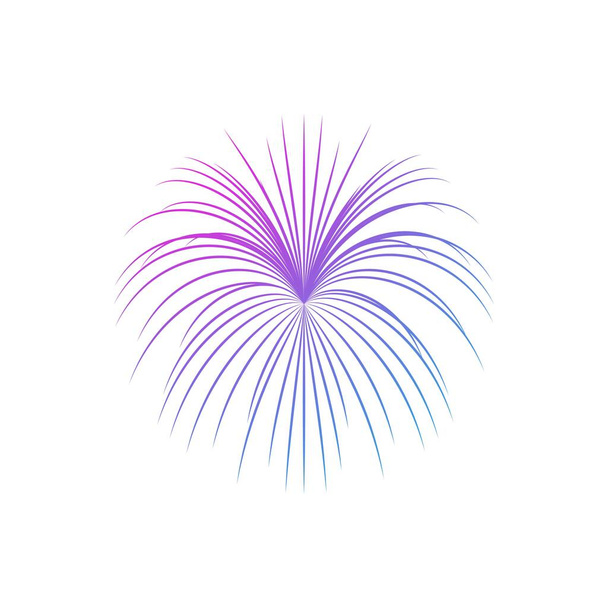 fireworks logo vector template design - Vector, Image