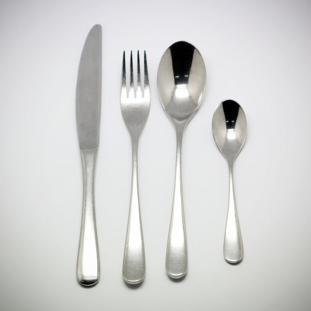 spoon fork and knife - Фото, зображення