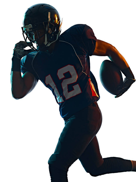 american football player man isolated white background - Photo, Image