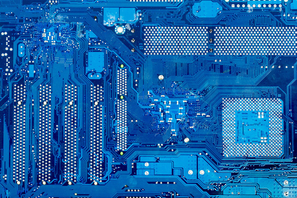 Gros plan de la carte mère du circuit informatique
 - Photo, image