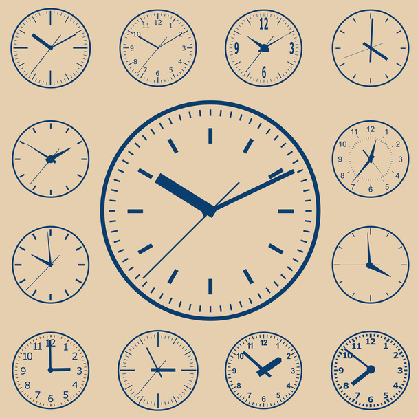 Wall mounted digital clock - Wektor, obraz
