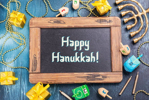 Jewish holiday Hanukkah background - Фото, изображение