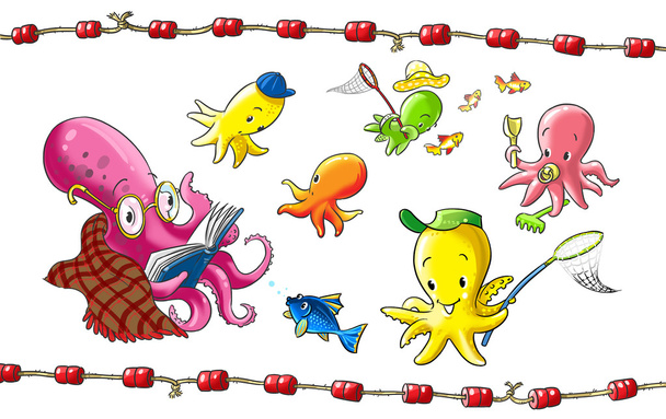 Octopus kindergarten - Photo, Image