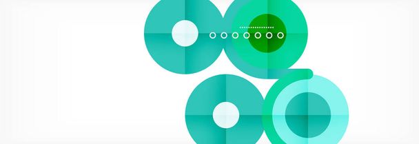 Circles and lines abstract background for covers, banners, flyers and posters and other templates - Vector, Image