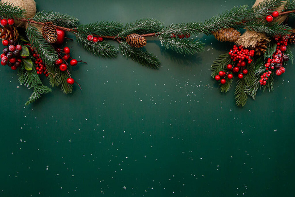 Christmas composition decorations on a background. Christmas concept. - Photo, Image