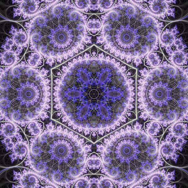 Pyörre violetti fraktaali mandala, digitaalinen taideteos luova graafinen suunnittelu
 - Valokuva, kuva