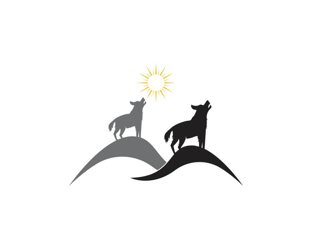 Векторная иллюстрация логотипа волка - Вектор,изображение