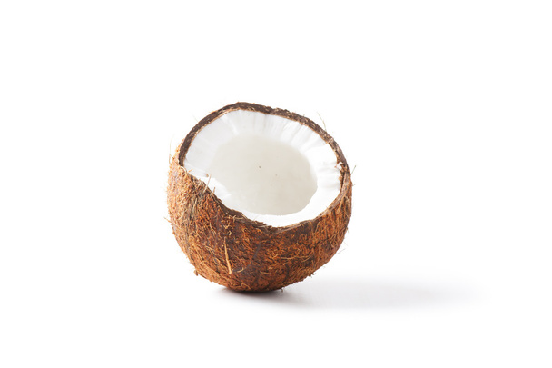 Coconut on white background - Foto, afbeelding