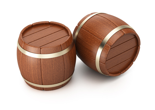 Wooden barrels - Photo, Image