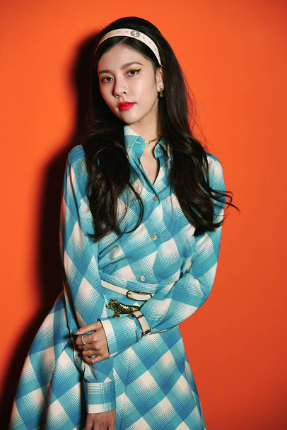 Die chinesische Schauspielerin, Sängerin und Tänzerin Song Yan-fei, auch bekannt als Cecilia Boey, besucht am 12. November 2020 eine Aktivität der Luxusmarke Gucci in Shanghai, China. - Foto, Bild