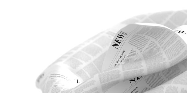 Анотація газети у формі рідини, 3d рендеринг
 - Фото, зображення