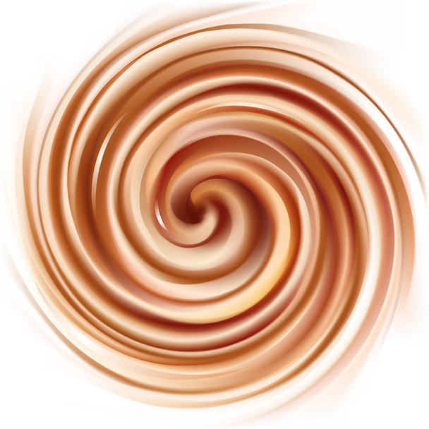 Vector background of swirling creamy texture - Vector, Image
