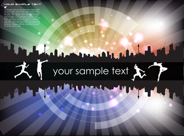 Abstract city background - Vector, Image