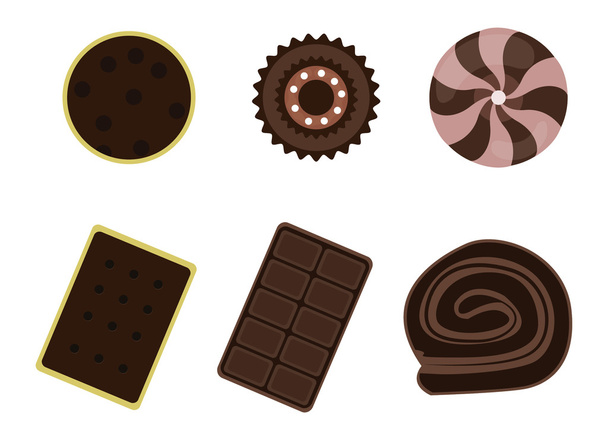 Set di icone del dessert
 - Vettoriali, immagini