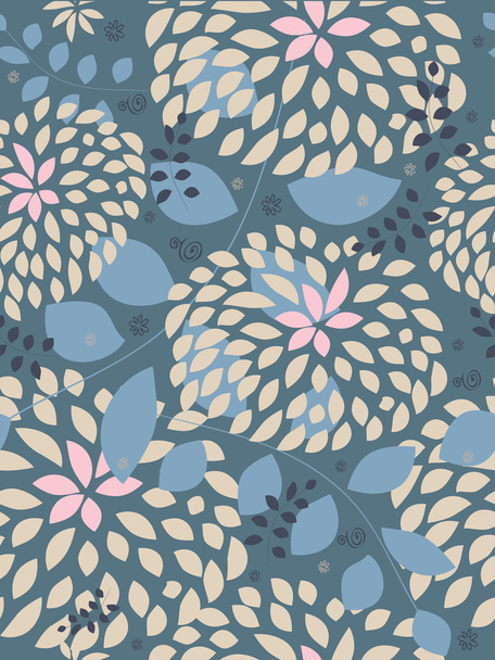 Seamless pattern with beautiful flowers - Vektor, Bild