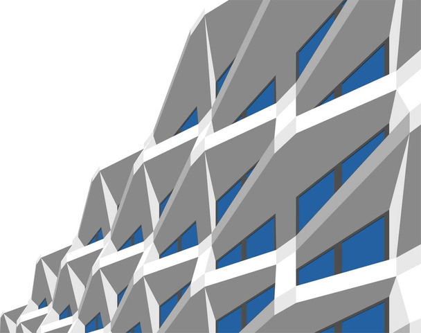 Abstract drawing lines in architectural art concept, minimal geometrical shapes.  - Vector, Imagen