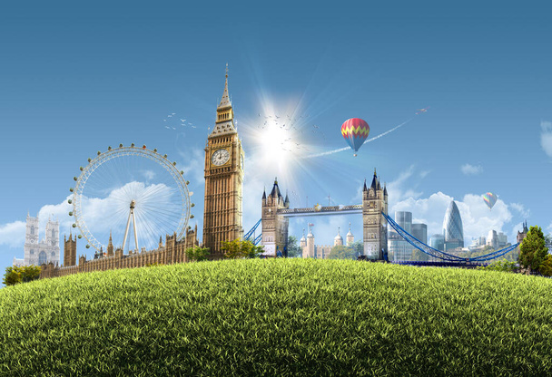 London summer park - photographic composition of famous landmark - Photo, Image