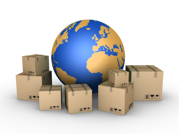 přeprava zásilek po celém světě - Fotografie, Obrázek