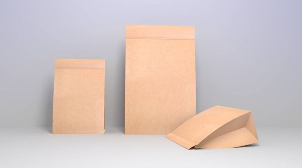 Verzameling van kartonnen verpakkingen geïsoleerd op een witte achtergrond. Een set kartonnen dozen. - Foto, afbeelding