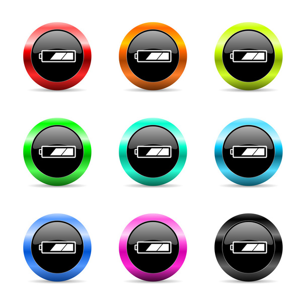 battery web icons set - Фото, зображення