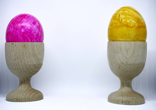 Imagen de huevos con colores - Foto, Imagen