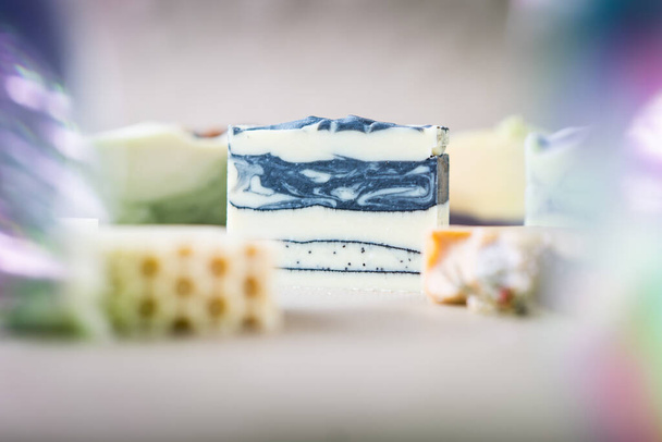 The fresh homemade natural soap bars - 写真・画像
