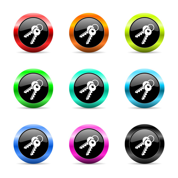keys web icons set - Fotó, kép