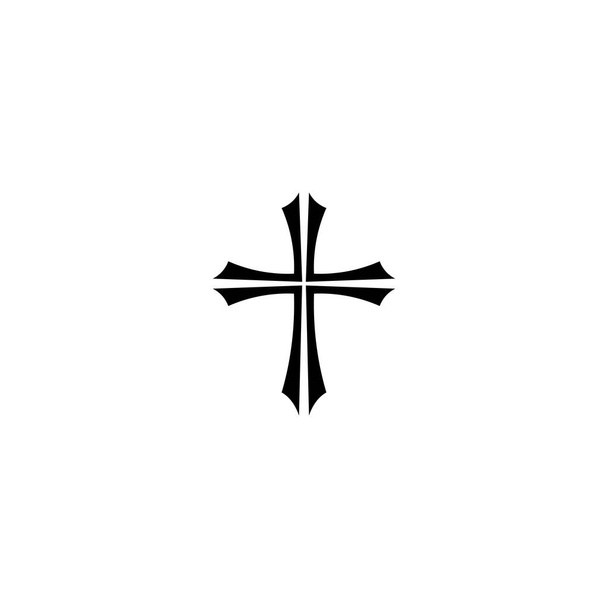Kreuz und Christus Logo und Vektor - Vektor, Bild