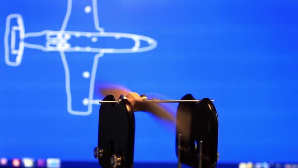 Propeller airplane - Footage, Video