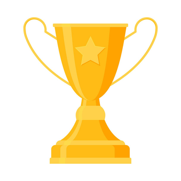 Symboles de réussite, récompense pour les icônes plates gagnantes - Vecteur, image
