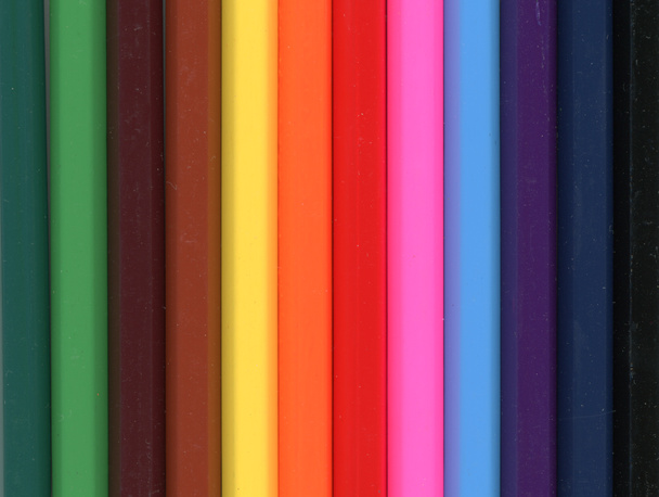 Coloured pencils crayons of many different colours - Photo, Image