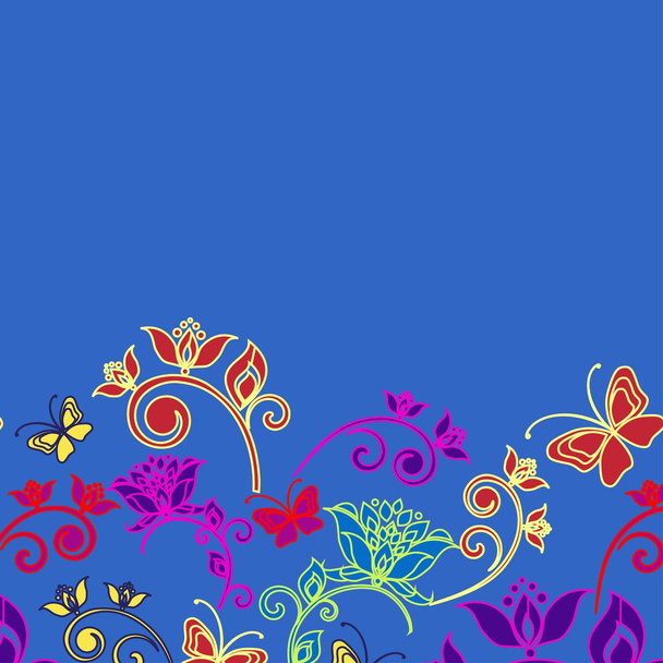 Abstract ornate floral  texture - Vector, imagen