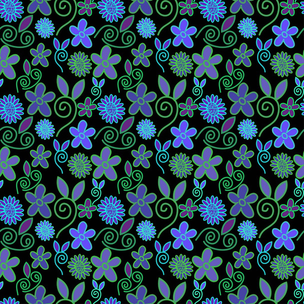 Abstract ornate floral  texture - Vektor, obrázek