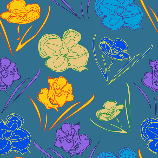 Textura floral ornamentada abstracta
 - Vector, Imagen