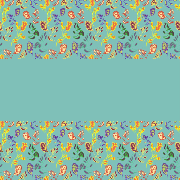 abstrakter Kreis kunstvolle florale Textur - Vektor, Bild