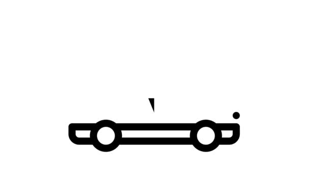 Sleepwagen Transport Icon Animatie - Video