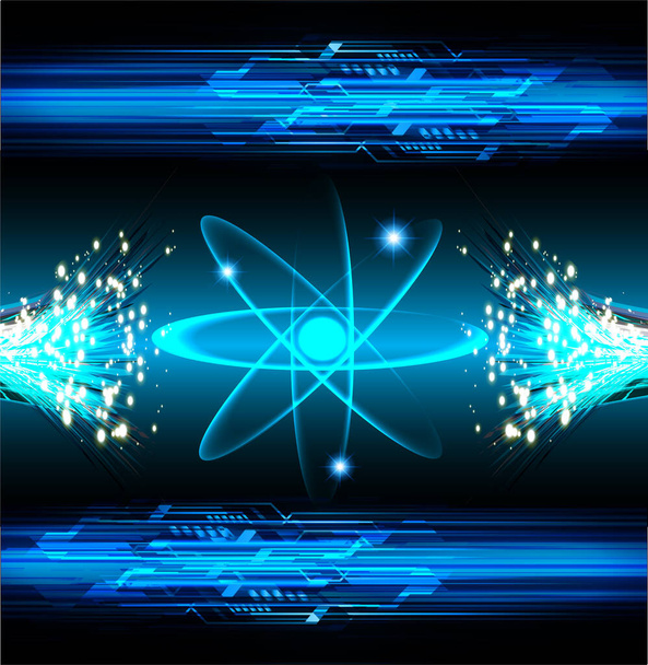 kék színű modern digitális tapéta, technológia koncepció - Vektor, kép