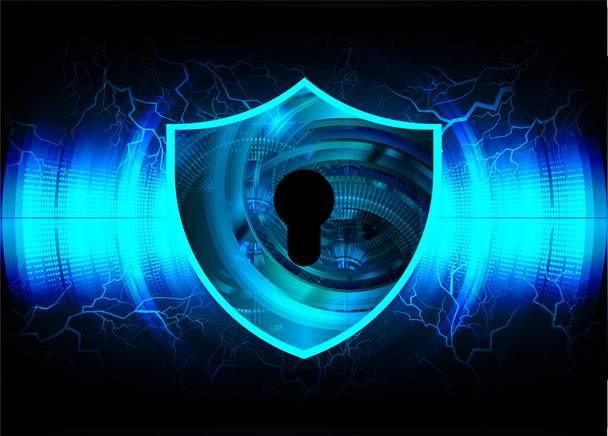 background vector illustration with keyhole, digital security concept - Vektor, kép