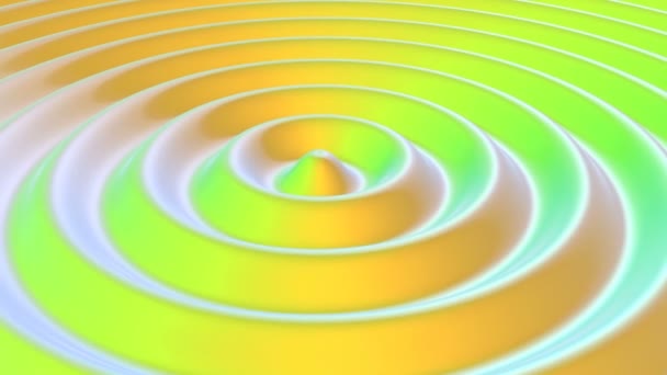 Color de moda Círculo de onda Onda de sonido capaz de bucle sin costuras - Metraje, vídeo