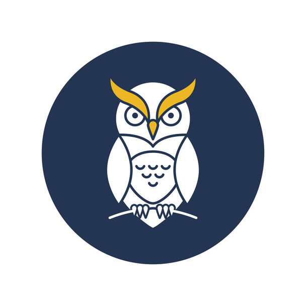 Icône vectorielle Evil owlGlyph Background qui peut facilement modifier ou modifier - Vecteur, image