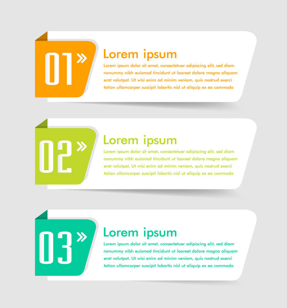 colorful modern text box template for website, computer graphic, technology and internet, banner - Vector, Imagen
